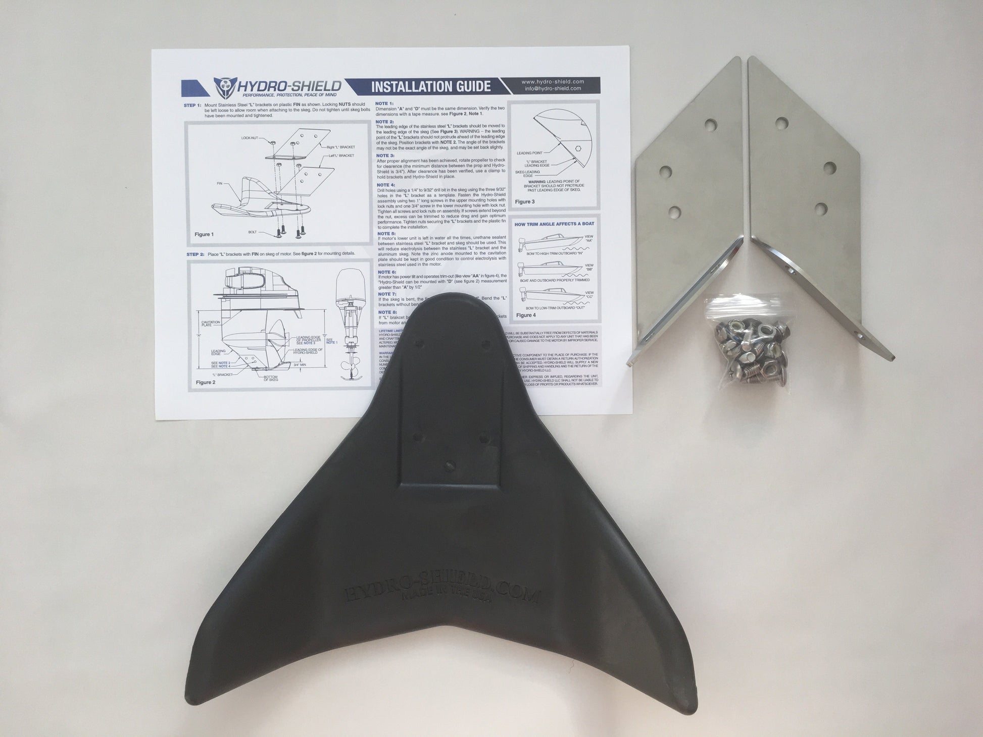 Standard Size Fin: 5 - 100 HP, Boats Up To 18'